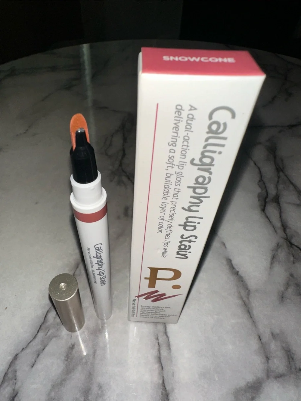 Long-Wear Lip Calligraphy Lip Stain, shade SnowCone,